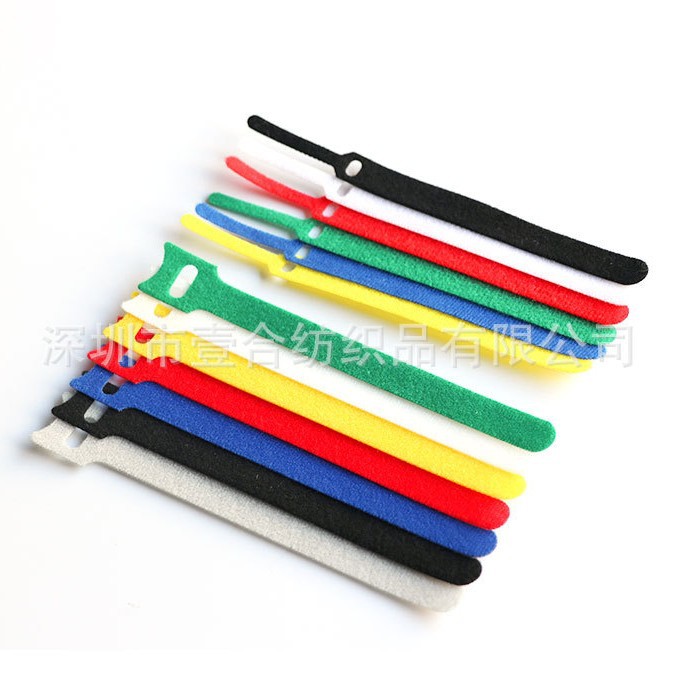 Velcro cable management thread back-to-back color self-adhesive bandage widened drawstring widened buckle needle-shaped cat head