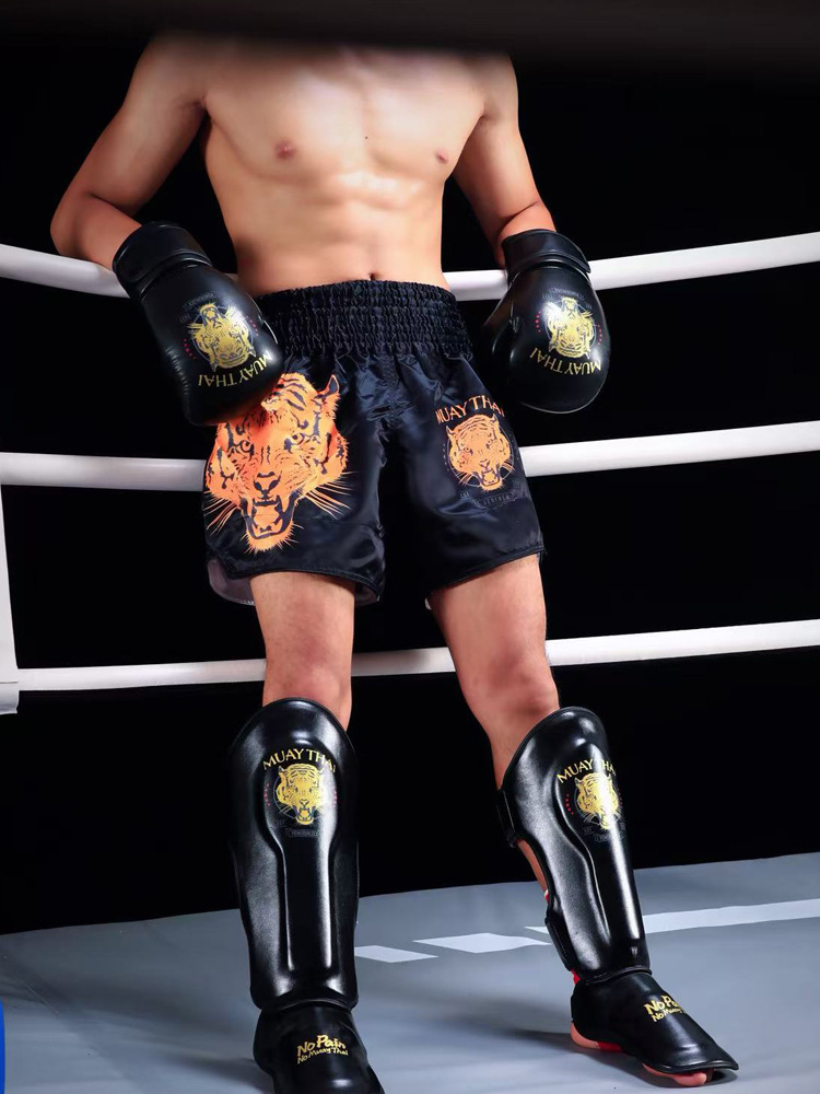 mma fighting shorts tiger head muay thai pants wushu sanda fighting light and breathable boxing gym can be marked
