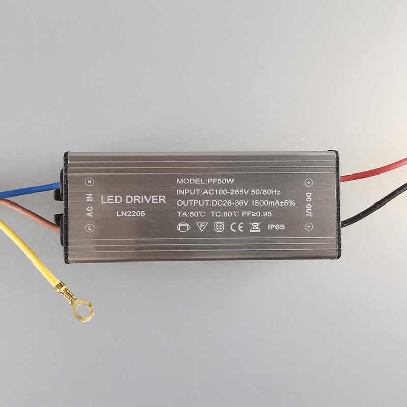 220V 50W Waterproof Led Driver Power Supply Rectifier Floodlight Track Light Street Light 1500Ma Ballast