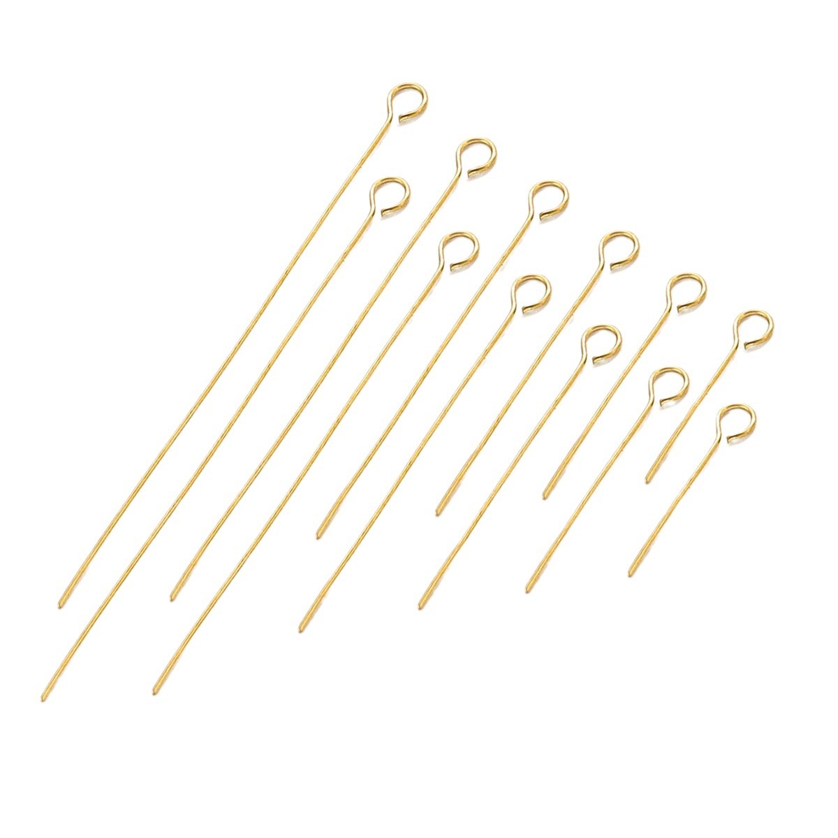 Beaded material handmade diy accessories metal jewelry accessories stainless steel nine-shaped needle nine-character needle titanium steel