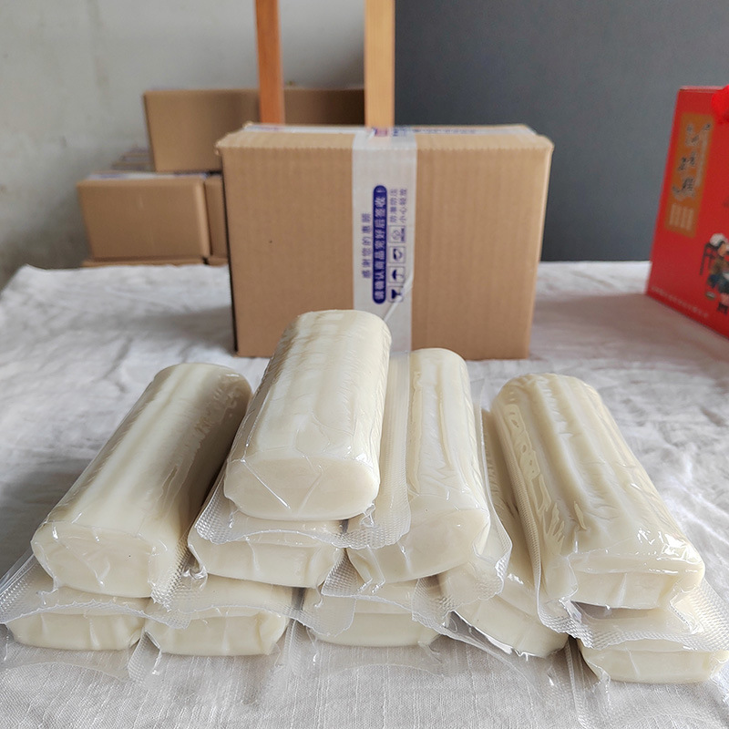 [Water Mill Rice Cake] Factory Direct Wholesale Japonica Rice Cake Strip White Rice Bait Block Vacuum Packaging 250g