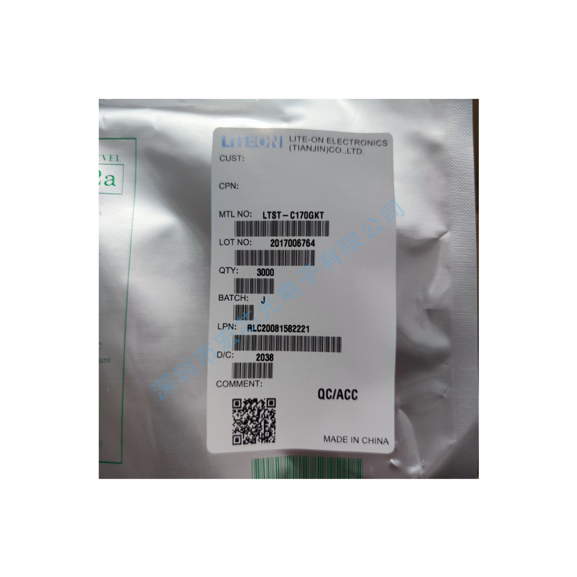 Lite-On Original Spot Ltst-C170Gkt Green Light Led Voltage 2.1V Current 10Ma Light Angle 130