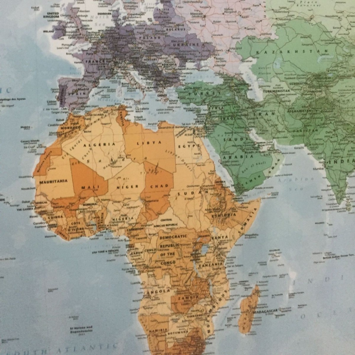 Factory direct wholesale coated paper double coated waterproof English map paper English map