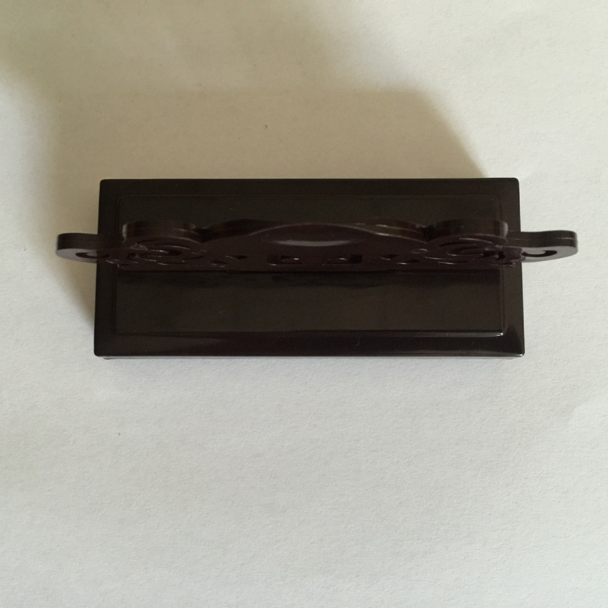 Imitation Mahogany Plastic Fan Stand Folding Fan Base Chinese Paper Fan Display Floor-Standing Display Stand Fan Fan Base Wholesale