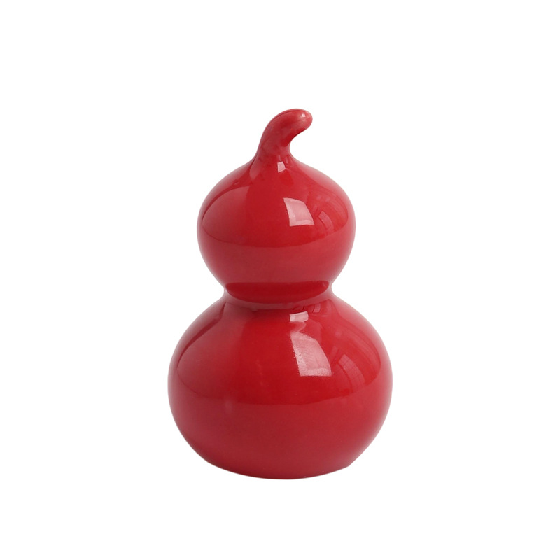Ceramic Gourd Mini Ornaments, Cute and Colorful, Small Fresh Tea Pets, Tea Ceremony Accessories, Five Blessings and Colorful Gourds