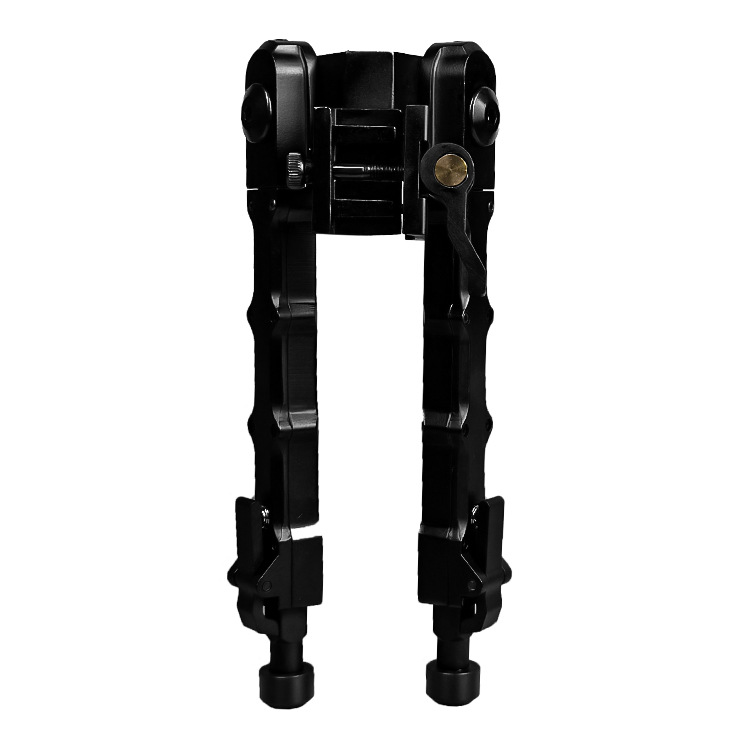 Factory Cross-Border Wholesale Outdoor Tactical V9 Integrated Flat-Top Bamboo Tripod Black Aluminum Alloy Retractable and Rotatable