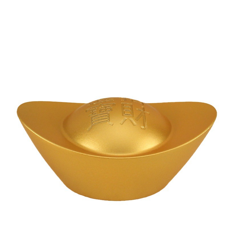 Solid Sand Gold Ingot No. 1 to 6 Solid Ornaments to Attract Wealth and Treasure Pressure Cylinder Living Room Decorations Opening Housewarming Gifts