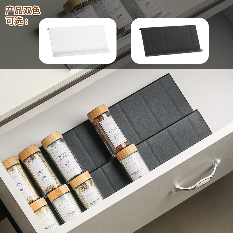 small size spice rack PP material cross-border supplier kitchen cumin chili powder drawer ladder storage seasoning rack
