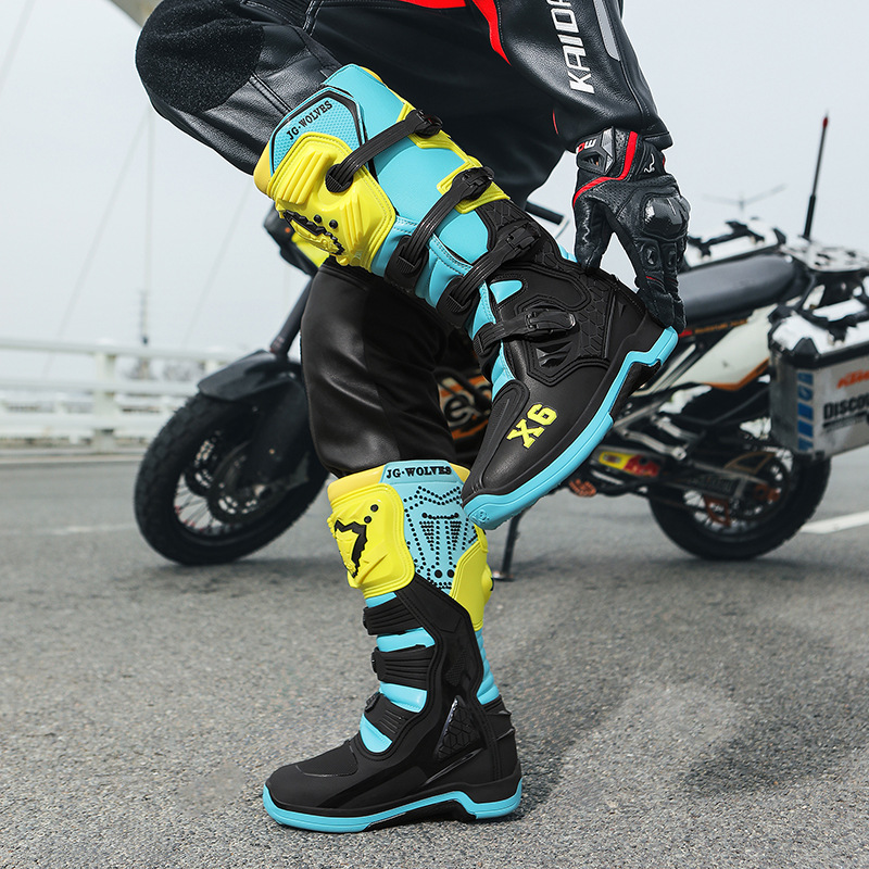 Off-Road Rally High-Top Motorcycle Shoes, Motorcycle Shoes, Men's and Women's Rider Boots, Motorcycle Boots, Racing Shoes, High-Top Wrapping