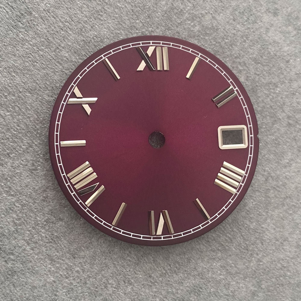 Sun pattern Roman scale Real nail dial 28.5mm suitable for NH35/36/4R/7s movement