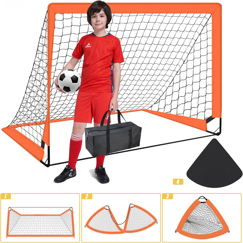 Portable Foldable Fiberglass Rod Square Kids Football Gate Outdoor Sports Soccer Net Amazon
