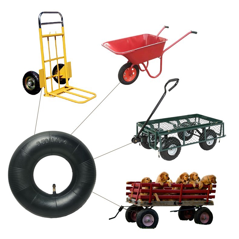 Juhuzhe 4.10/3.50-4 Inner Tube for Handcart 410/350-4 Unicycle 10inch Inner Tube Juhuzhe Manufacturer