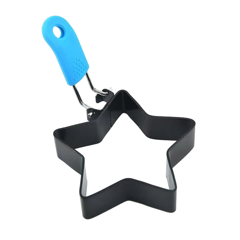 Anti-scalding egg ring iron spray non-stick round omelette omelette model omelette mold omelette ring omelette artifact