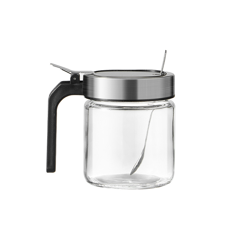 High-End Kitchen Seasoning Box Salt Shaker Seasoning Jar Glass Seasoning Bottle Household Seasoning Jar Storage Box Combination Set