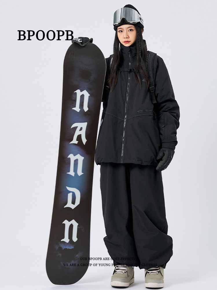 Southern Small Potato Ski Pants Women's Snowboard Waterproof Ski Outer Wear Pants Loose Double-board Outdoor Men's Casual Pants