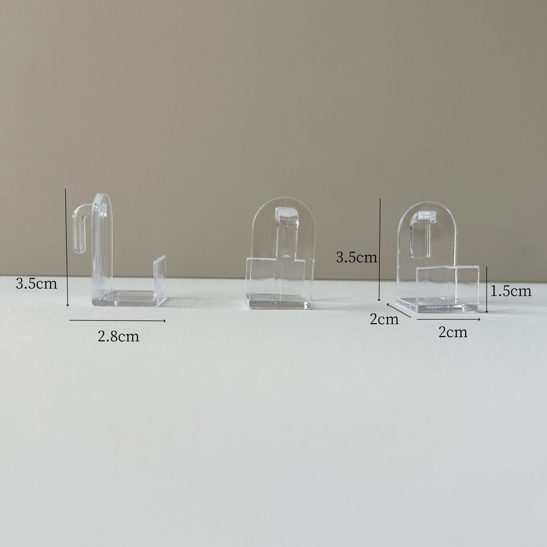 Plastic Curtain Transparent Hook Dormitory Special Hook Adjustable Ps Material Hook Overseas Hot Selling Hook Wholesale