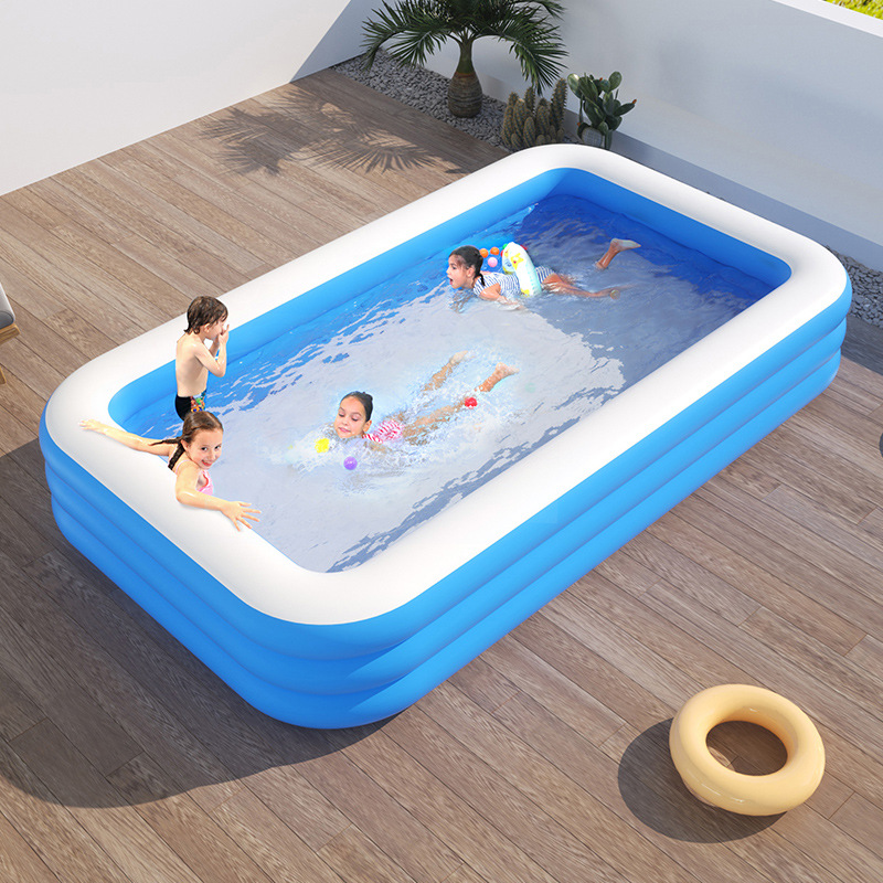 Cross-Border Inflatable Swimming Pool Rectangular Pool for Children and Infants Home Portable Large Adult and Child Bathing