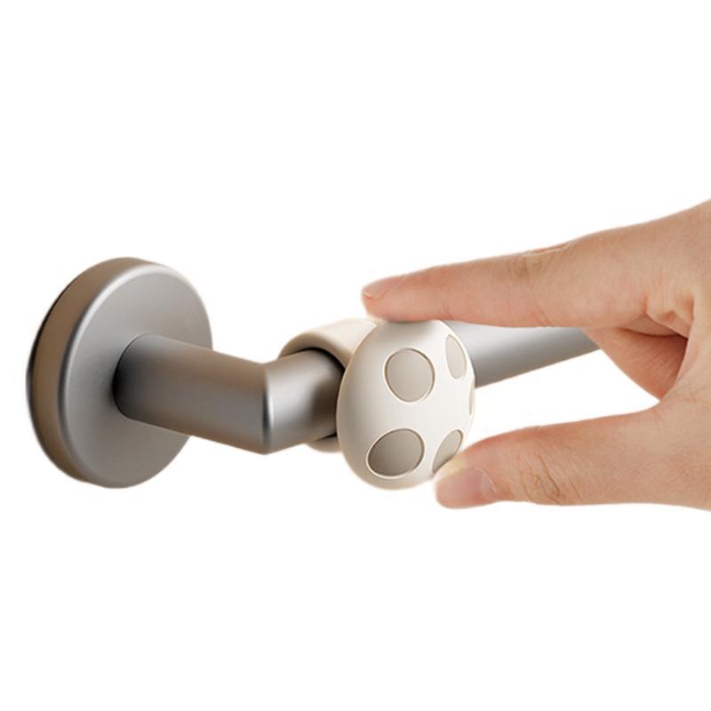 Silicone door touch door handle anti-collision ring mute wall anti-collision rubber non-perforated door rear small mushroom anti-collision strip
