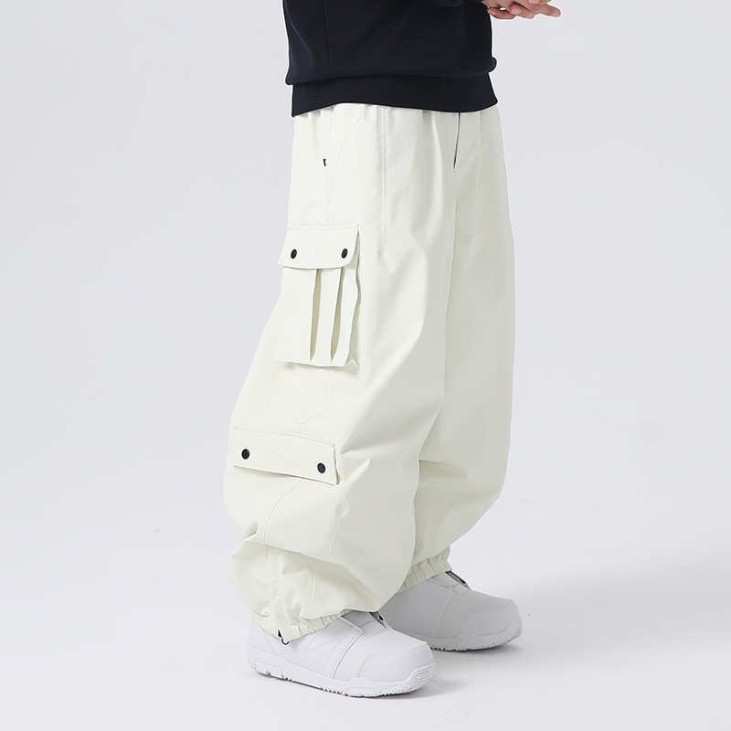 Рабочие лыжные брюки Xueyi Pai для женщин, новые 2025 года, свободные водонепроницаемые и холодостойкие снежные брюки для мужчин, 3L снежный костюм