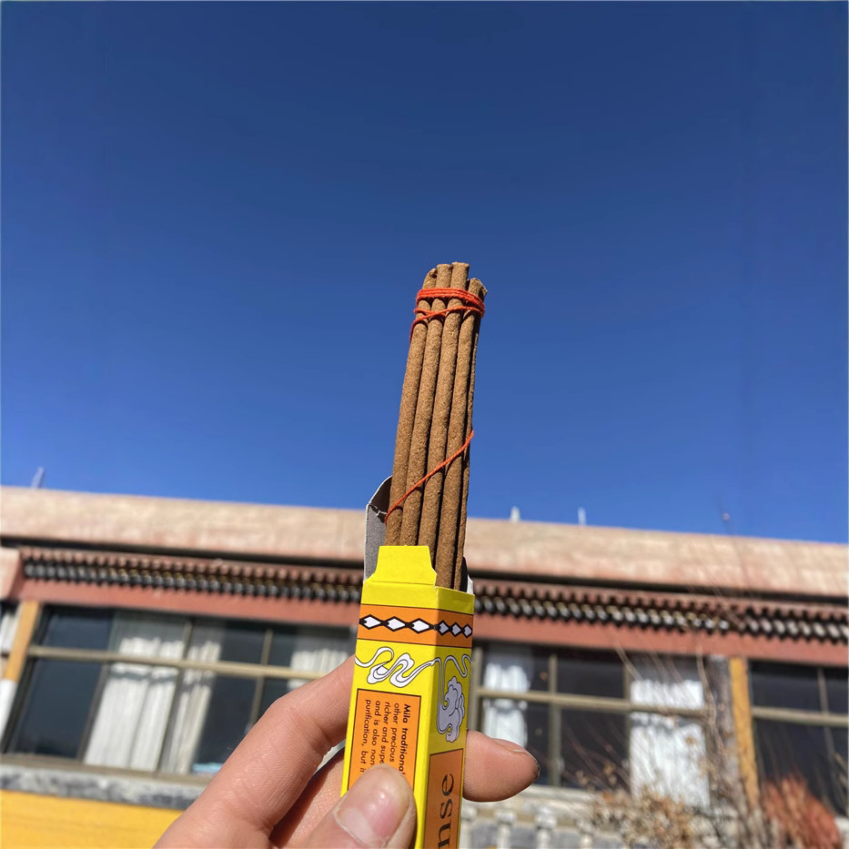 Nepal natural herbal green mother Xizang incense gift box handmade containing 5 kinds of incense short incense