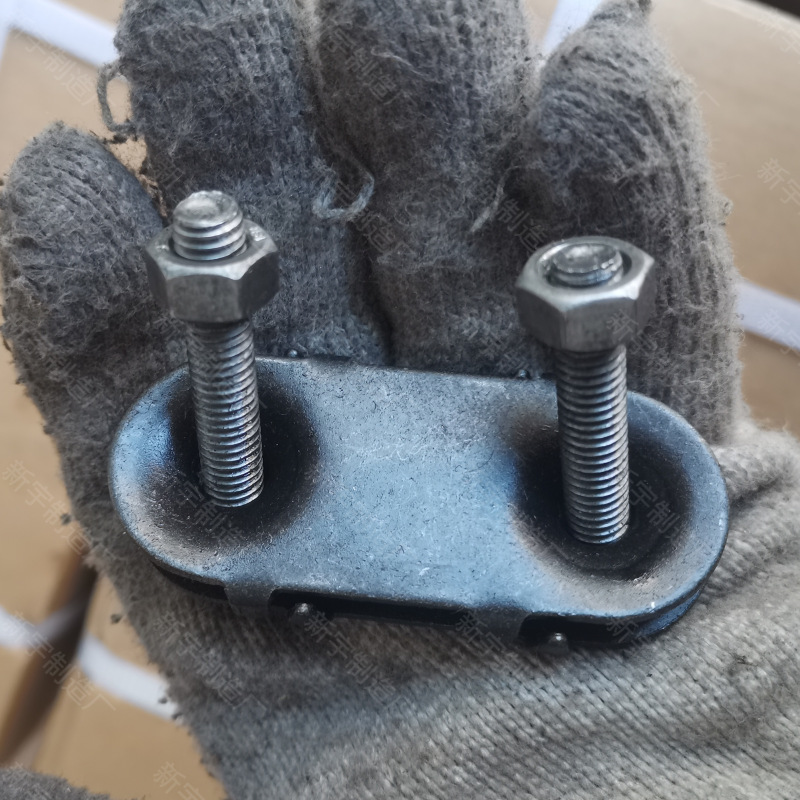 Mine repair conveyor belt belt belt clip plate buckle shell Buckle Head accessories integrated double wire with nails