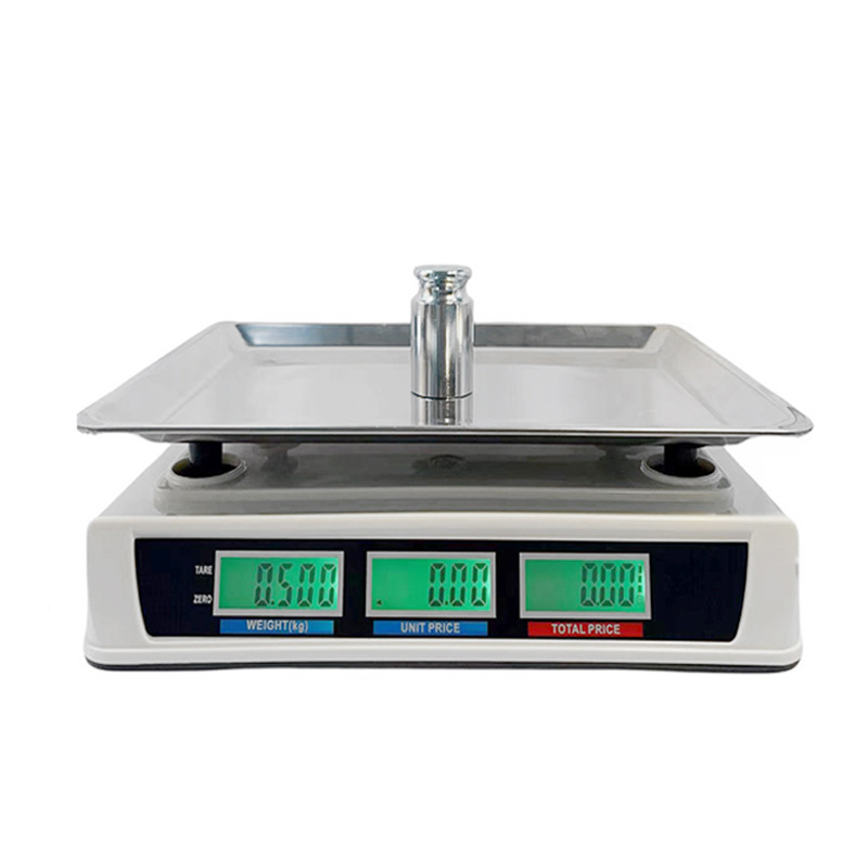 Foreign Trade Hot Selling 809 Pricing Scale Supermarket Special Scale Stall Selling Vegetable and Fruit Scale Small Platform Scale Double Display Electronic Scale
