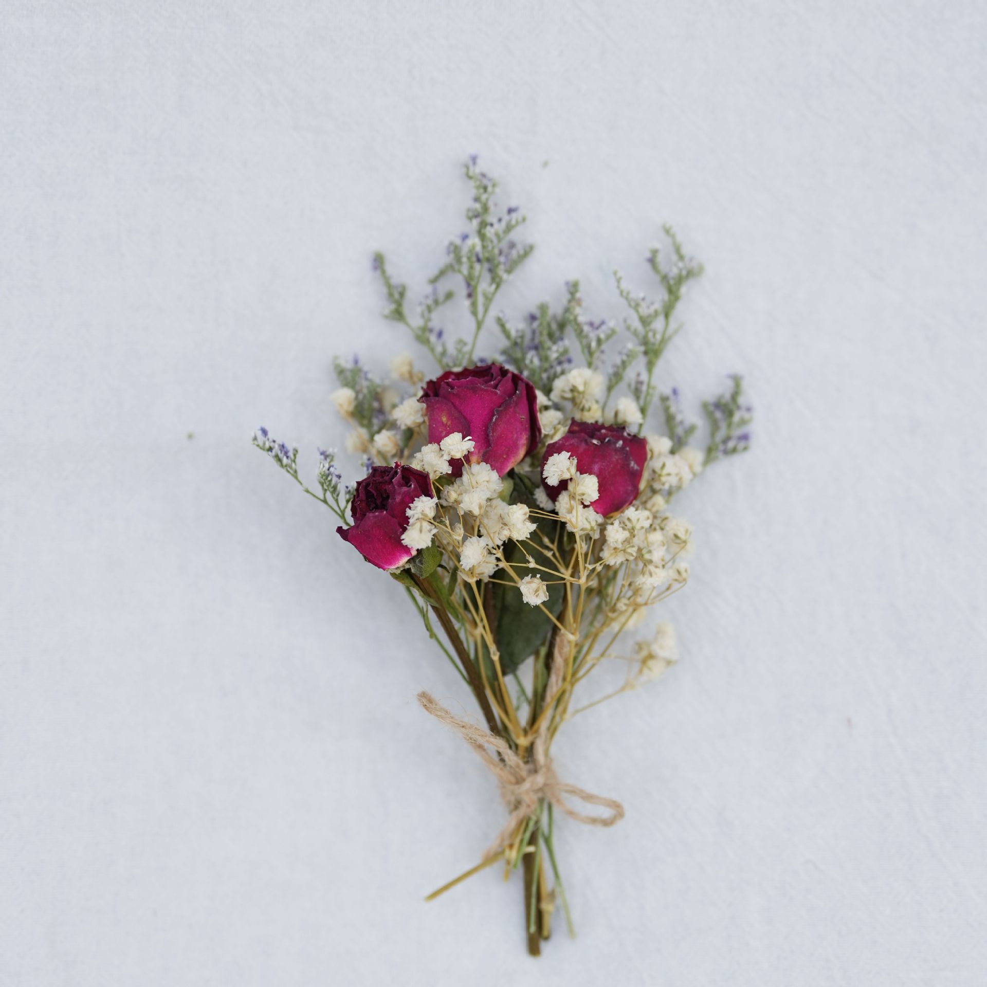 Mini Dried Flower bouquet card decoration DIY material shooting props gift box accessories small bouquet hand gift corsage