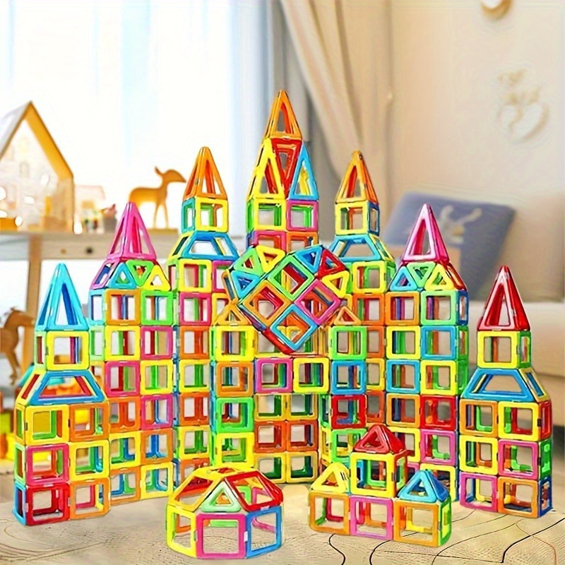 2026 New Cross-Border Dropshipping 48/96 Magnetic Tiles 48/96 Magnetic Tiles 3D Diamond Magnet