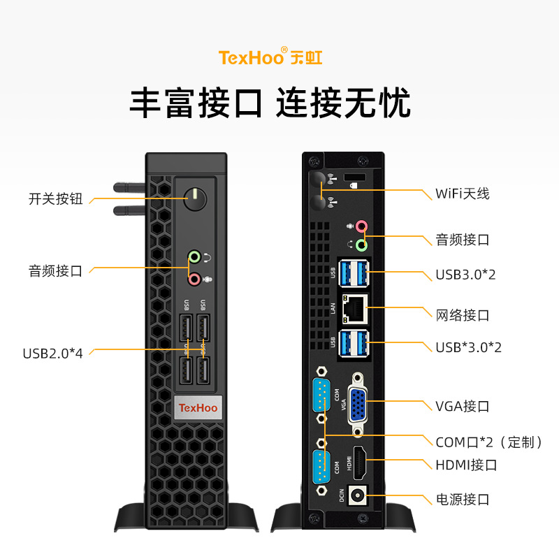 Rainbow 12 Generation i5 Mini Host Computer i7 Ten Generation Portable Office Business Desktop Small Industrial Control i3 Computer