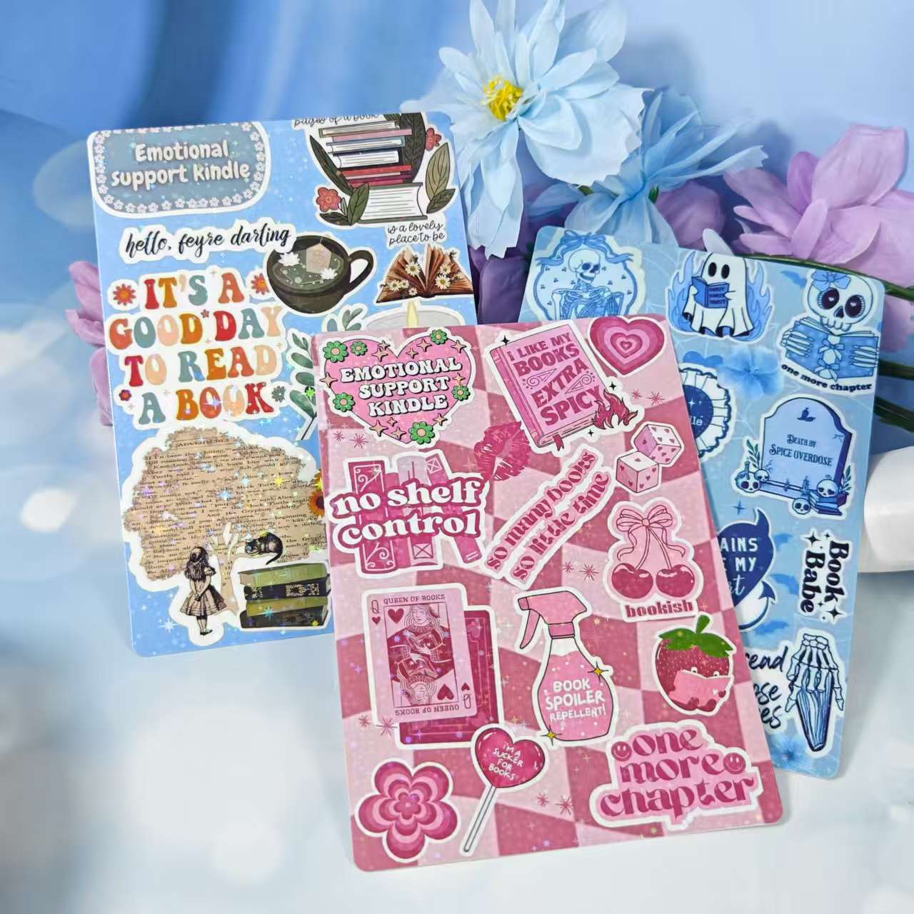 Cross-Border Hot-Selling Cartoon Transparent Protective Cover Tablet Decoration Small Card Cute Cardboard Mobile Phone Case Reader Accessories