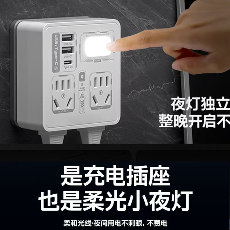 USB Charger Type 86 with Pattern Converter Multi-Hole Socket Household Wireless Converter Dropshipping