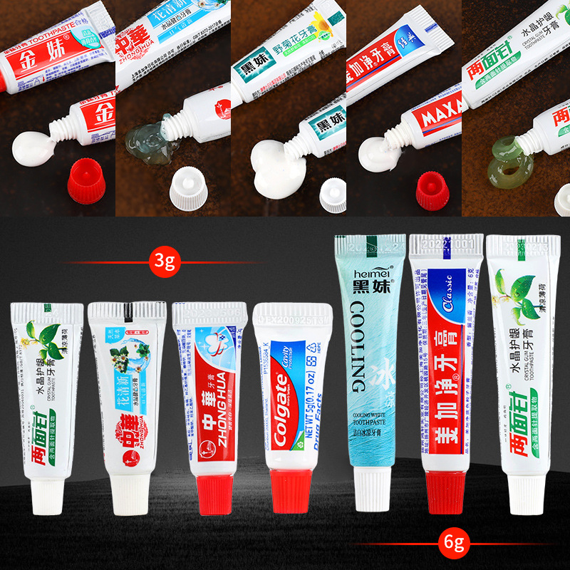 Гостиничная одноразовая зубная паста 3 г специальная туалетная принадлежность для путешествий 6 г зубная паста оптом