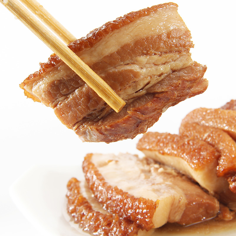 Gulong braised pork can factory direct supply braised pork instant food Dongpo pork cooked food wholesale 383g