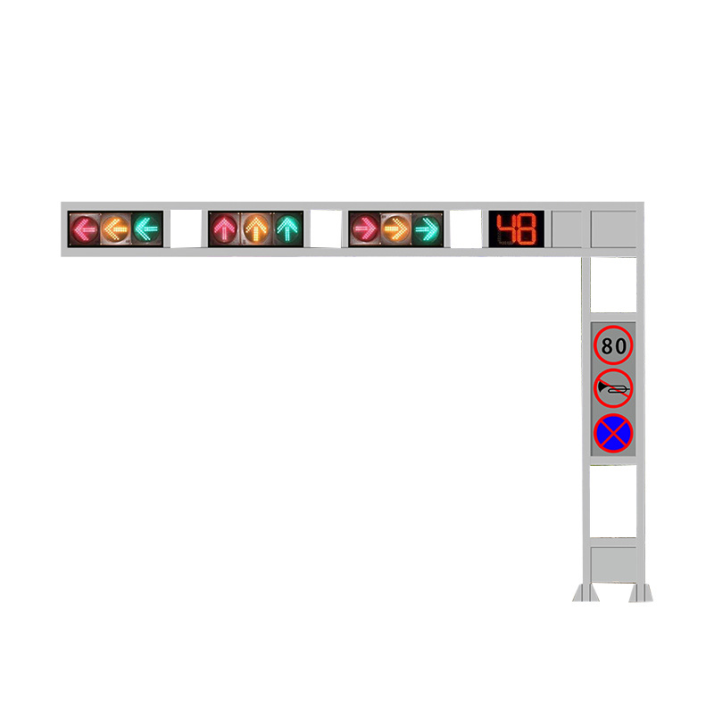 Traffic Monitoring Signal Pole Electronic Police Traffic Sign Pole Monitoring Pole Road Card Traffic Light Signal Pole
