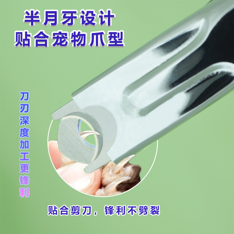 Spot Stainless Steel Pet Nail Clippers Household Cat and Dog Nail Clippers Herringbone Scissors Pet Cleaning Nail Clippers Tools