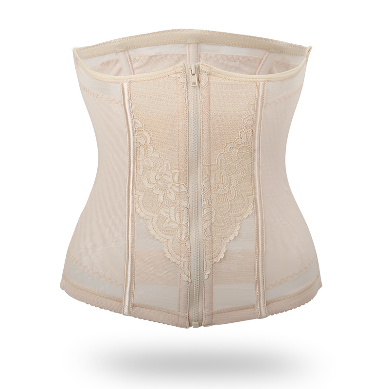 Vietnam live broadcast popular thin postpartum plastic waist zipper corset belt belly contracting artifact body shaping corset waist binding corset waist