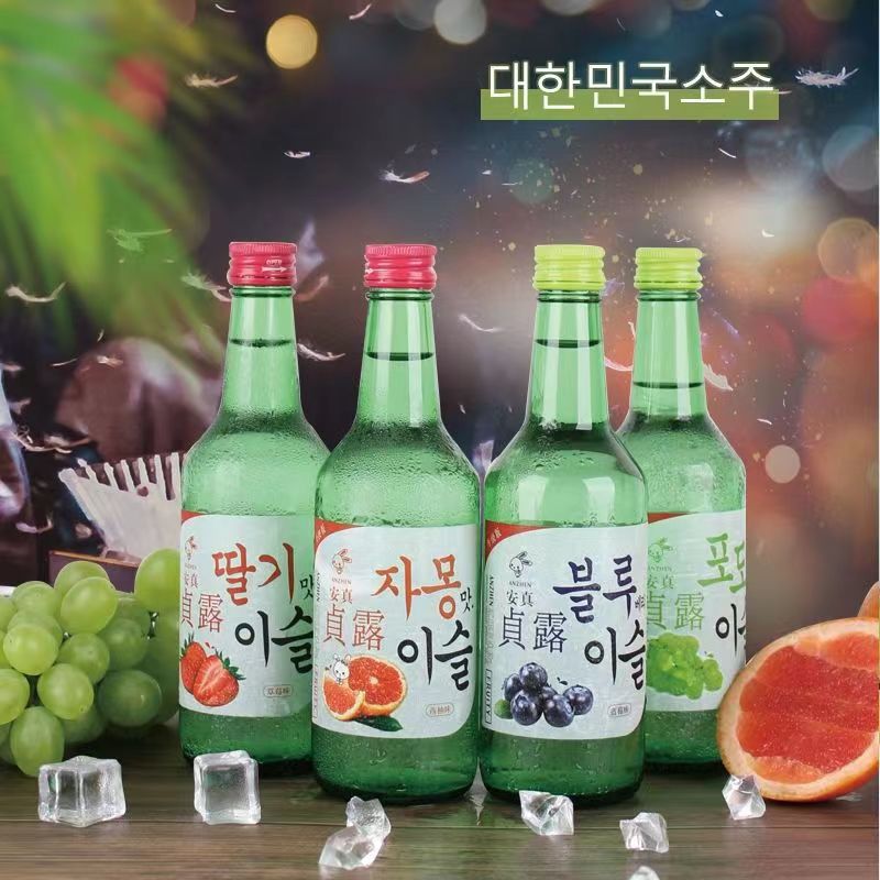 Korean Style Roasted Wine, Sake, Fruit Wine, Low Alcohol Wine for Women, 360ml*20 Bottles, Whole Box Wholesale