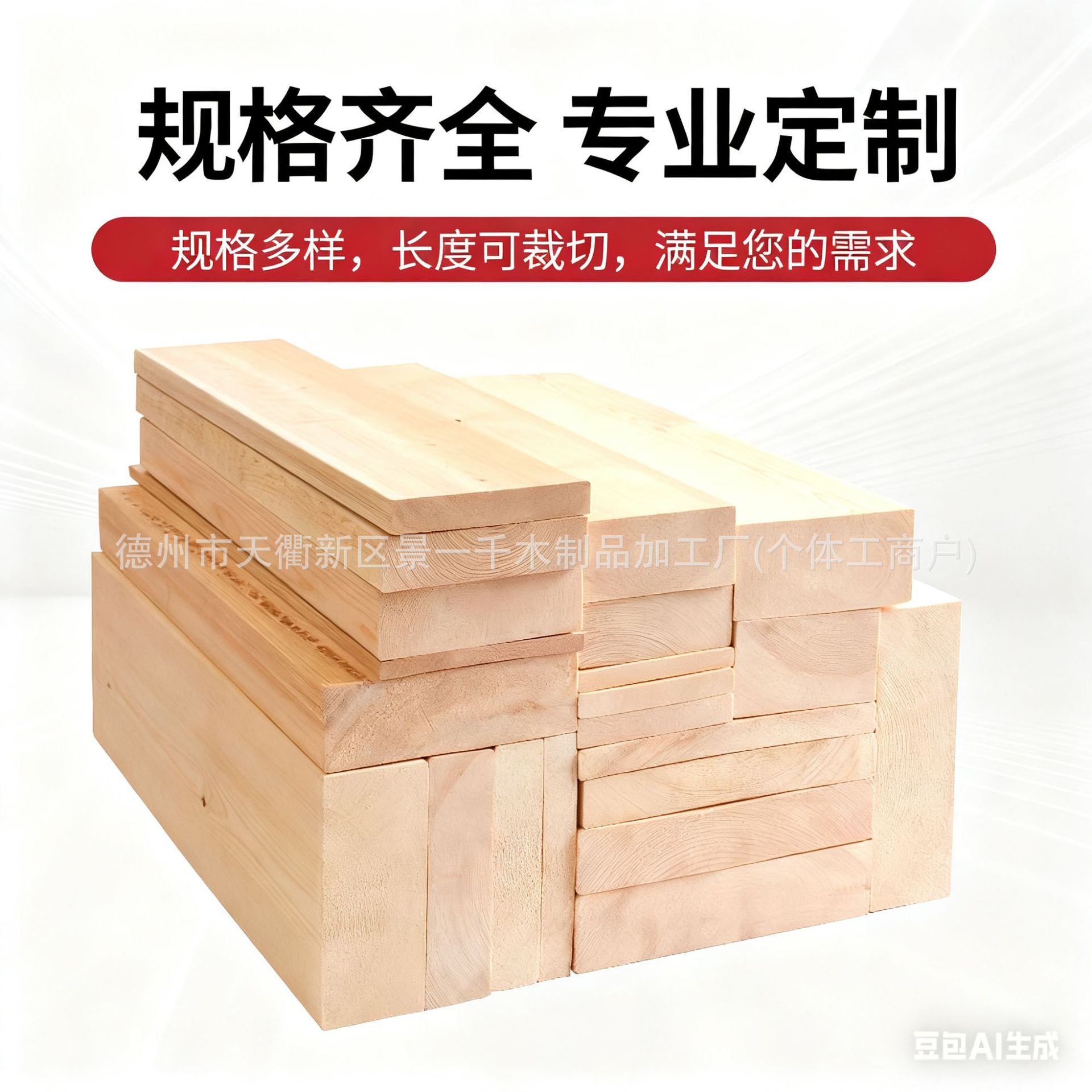 Pine Board DIY Handmade Wooden Strip Partition Wooden Solid Wood Frame Column Decorative Material Keel Back Panel Model