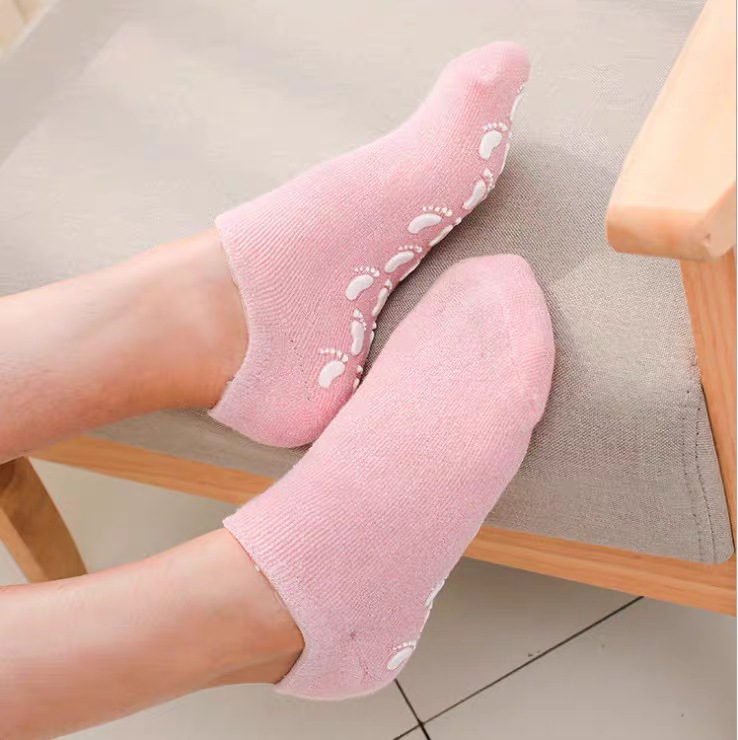 In stock wholesale gel foot mask foot mask socks female exfoliating exfoliating exfoliating silicone socks anti-cracking moisturizing foot cover