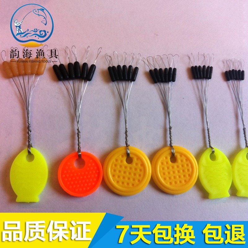 Оптовая продажа силиконовых бобов для рыбалки, супер плотные, против запутывания, усиленные, черные