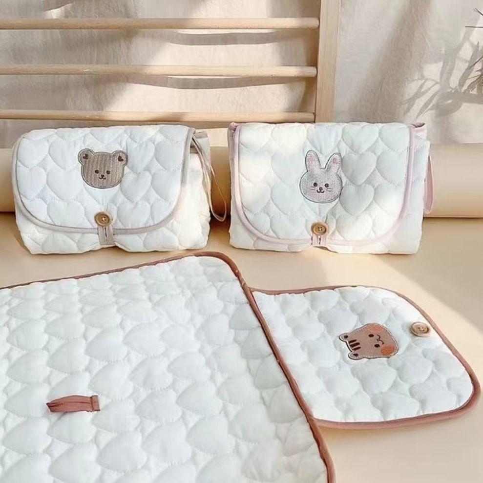 Ins Baby Portable Diaper Changing Pad Foldableable Diaper Pad Bag Multifunctional Baby Changing Table Diaper Pad