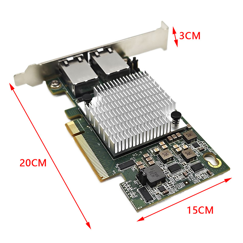 Double-port Langchao 10 Gigabit Double-port Network Card Power Port 10G X540-T2 Package Test Supports Qunhui NAS