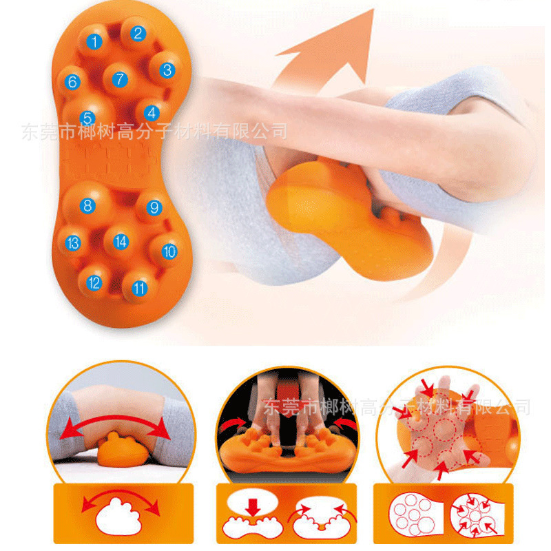 In-Stock Eva Chiropractic Pillow Cervical Spine Hump Gravity Acupressure Massage Lumbar Pillow Eco-Friendly Massage Pillow