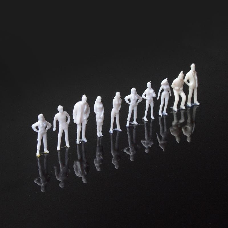 Mini Little Doll Model Mini Landscape Simulation Figure White Man Building Sand Table Scene Handmade Material