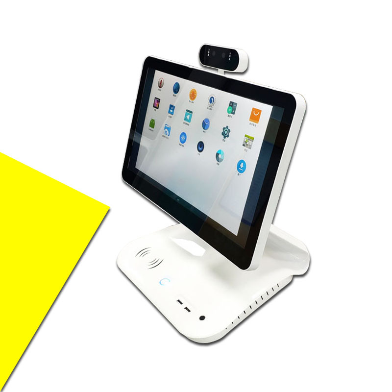 15.6-inch smart Android all-in-one dual-screen passenger plane desktop face recognition machine name authentication machine inquiry machine