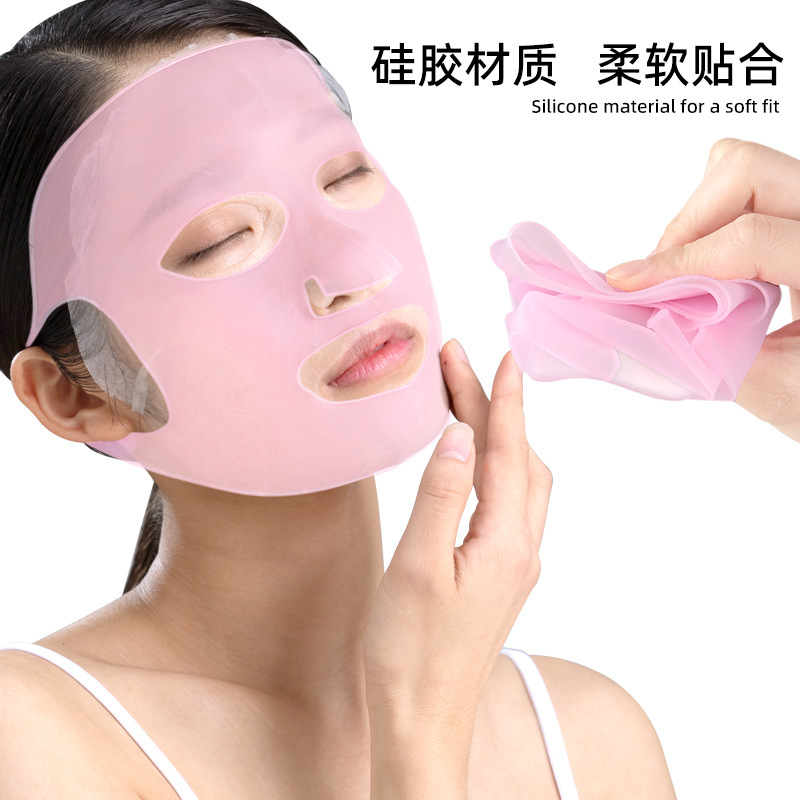 Silicone Mask Cover 3D Stereo Ear-Hanging Wet Mask to Prevent Moisture Evaporation and Falling Off Auxiliary Silicone Mask Cover