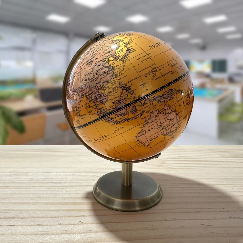 Full English European-Style Cross-Border E-Commerce Globe One-Piece Dropshipping Satellite Desktop Ornament High-Definition Office Study Room
