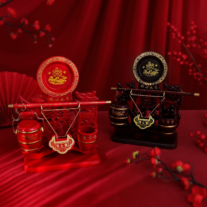 Большое детское ведро деревянный концентрический замок детское ведро с весами сердце Жуи невестин приданое свадебные принадлежности оптом