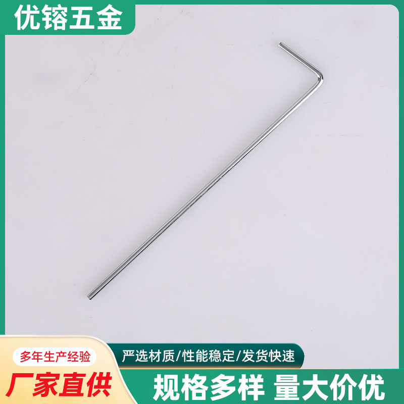 Грунтовые колышки для палатки в форме 7, ветроустойчивые, L-образные, железные, оцинкованные с шипами