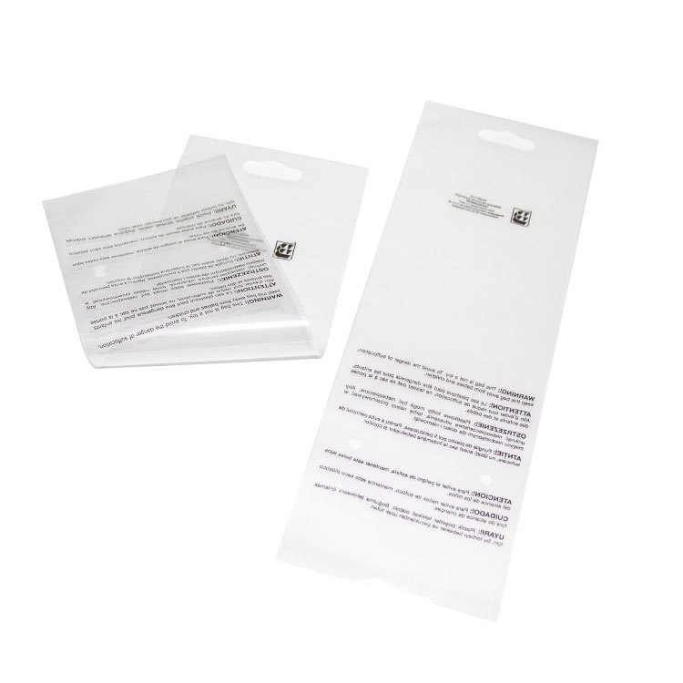 Recyclable PP recycled PP recyclable packaging environmentally friendly ink printing Recycled transparent packaging bag aircraft hole